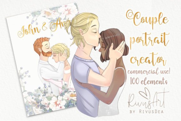 Download Couple Portrait Creator Bundle Download - Premium Resources